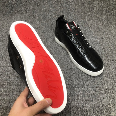 Christia* Loubouti* Red Sole Shoes Men's Black