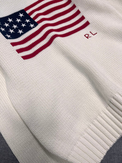 Ralph* Lauren* Men's Flag Knit Sweater VIP High Quality